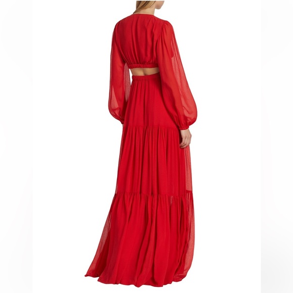 ALC Isabelle Silk Maxi Dress Size 6 - Picture 3 of 4